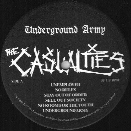 The Casualties – Underground Army (LP used US 1999 limited edition