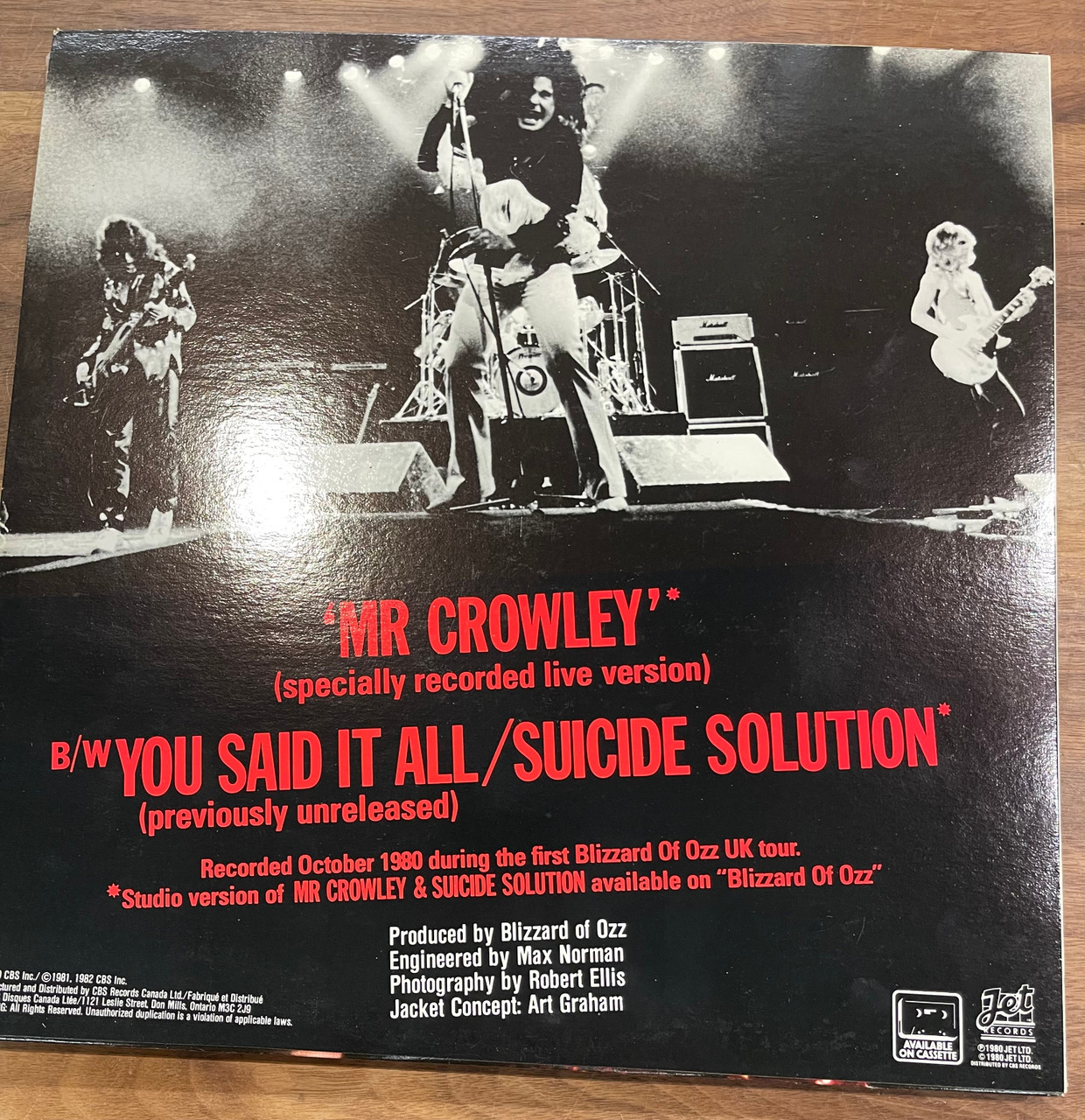 Ozzy Osbourne - Live E.P. (1982 NM/NM) - The Record Centre