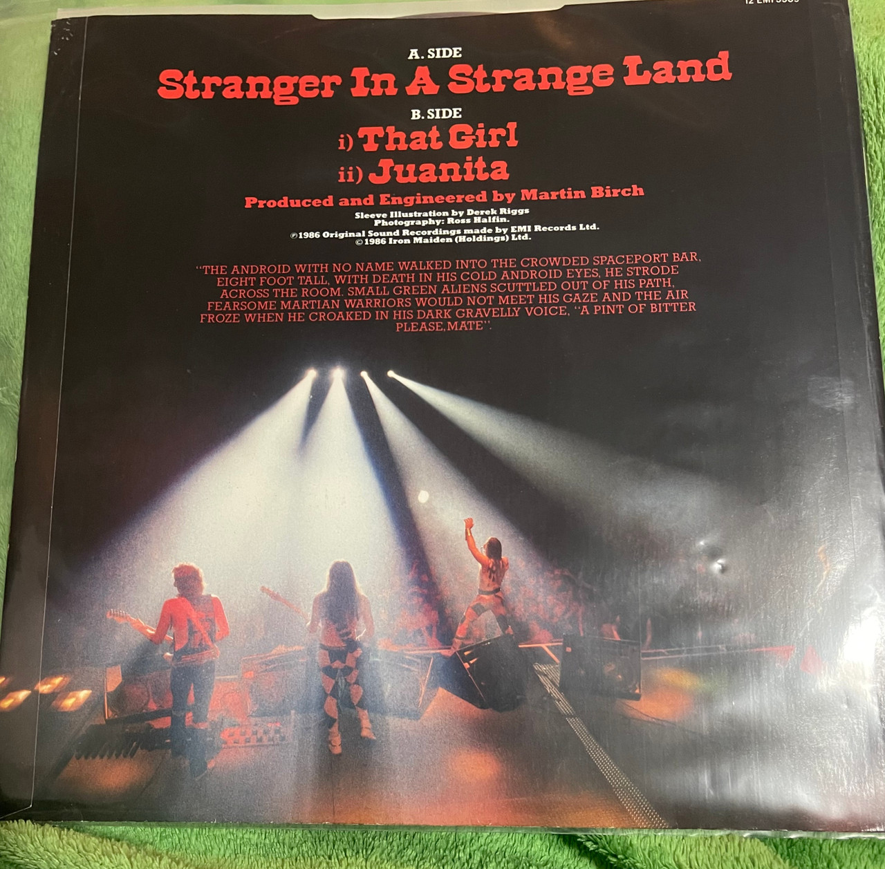 Iron Maiden - Stranger In A Strange Land (1986 UK 12” EX/EX) - The