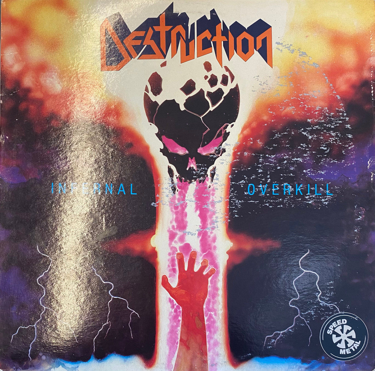 Destruction - Infernal Overkill (1985 CA, VG+/G+) - The Record Centre