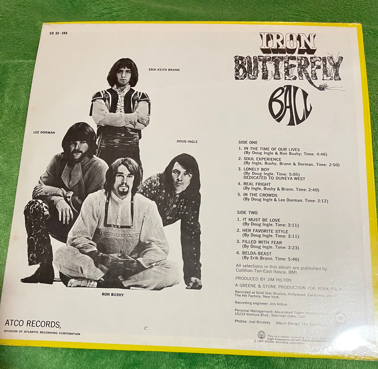 IRON BUTTERFLY REEL TO REEL TAPE LIVE ATCO RECORDS NICE! 