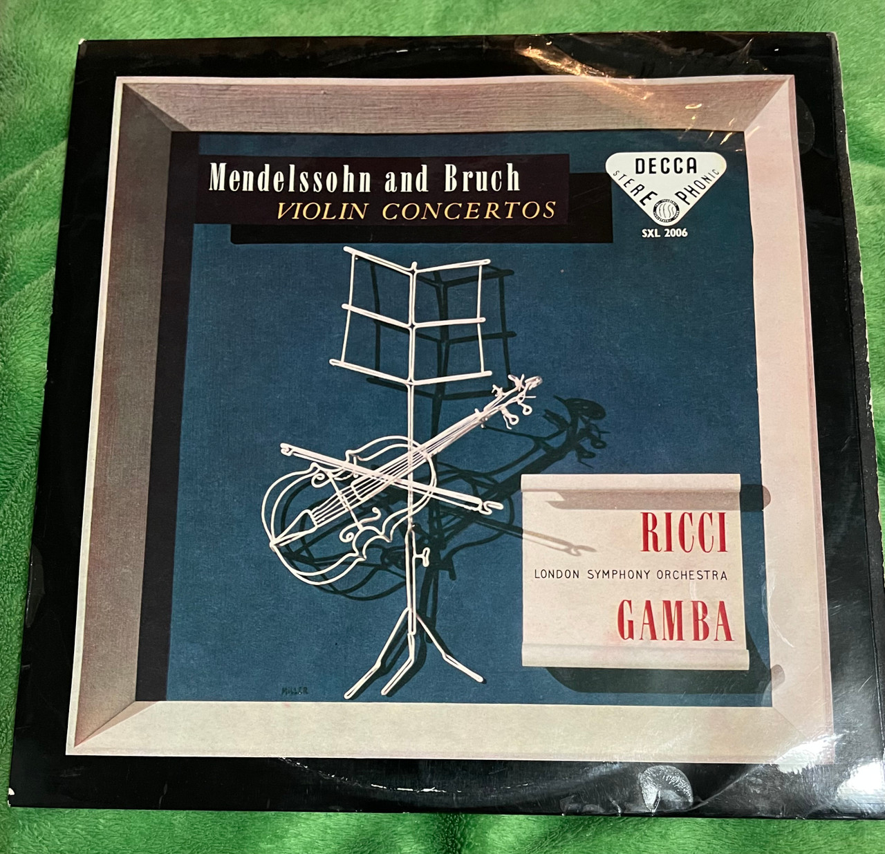 Decca SXL 2006 Ruggiero Ricci Violin Concertos Mendelssohn & Bruch