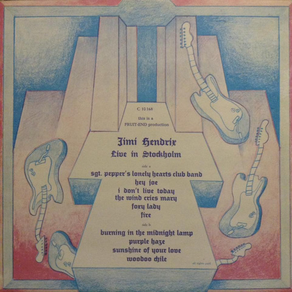 Jimi Hendrix – Live In Stockholm (LP used UK unofficial aka live