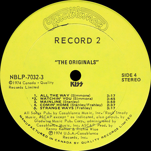 Kiss - The Originals (1976 Blue Label / includes booklet) - The