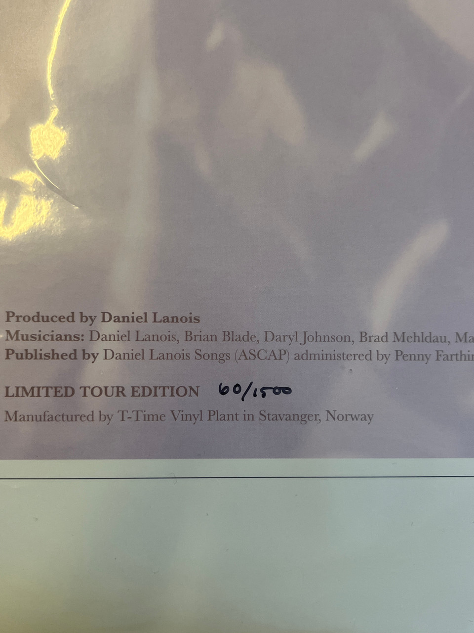 Daniel Lanois - Belladonna (2024 numbered reissue - NM/NM) - The