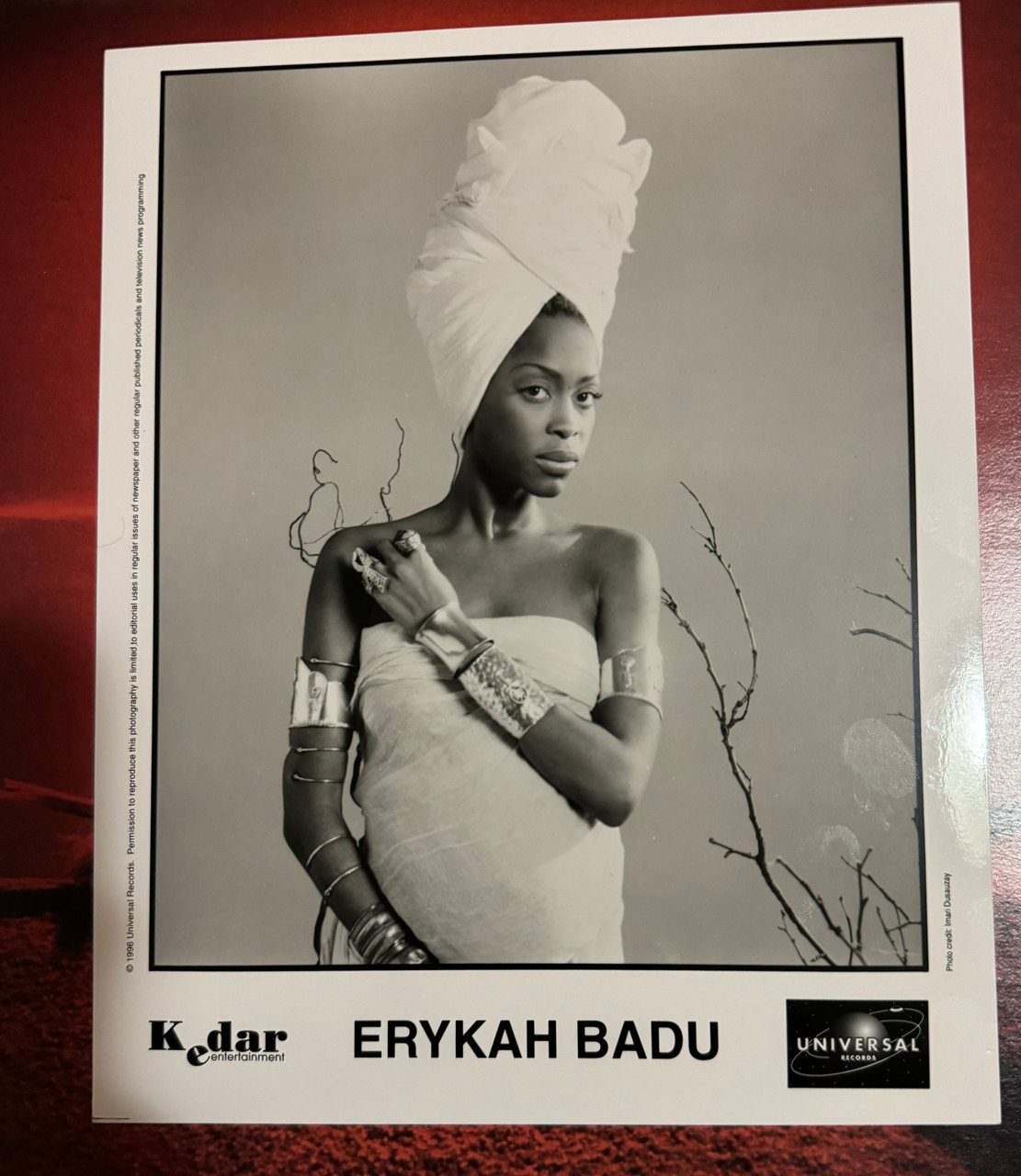 Erykah Badu Press Package and Press Photo 1996 Live Album) - The Erykah Badu Press Package and Press Photo 1996 Live Album) - The