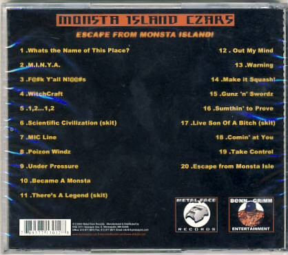 Monsta Island Czars - Escape From Monsta Island ! (2003 CD NM/NM