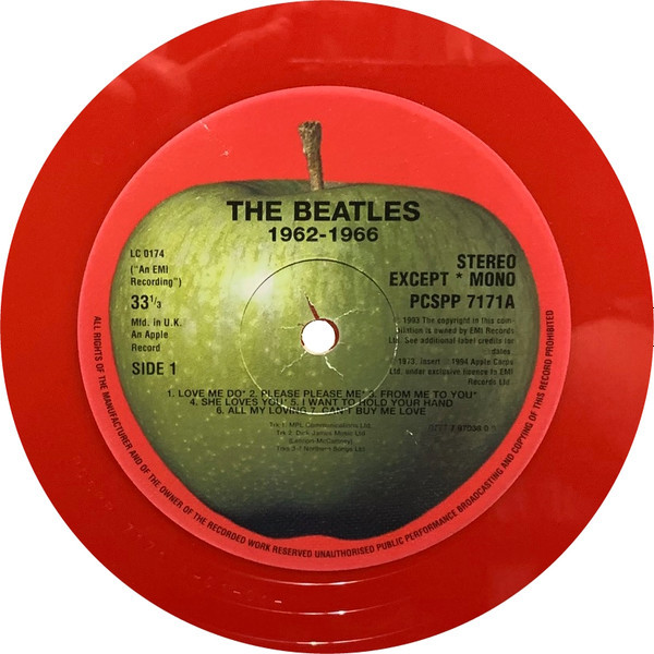 The Beatles – 1962-1966 (2LPs NEW SEALED US 1994 limited edition