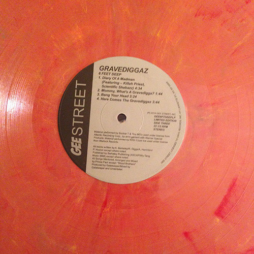Gravediggaz - 6 Feet Deep (2014 NM/EX Limited Edition Salmon and