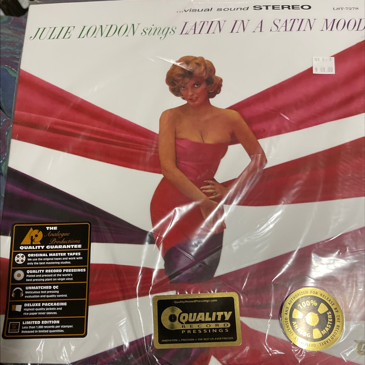 送料無料 輸入品 - 新品 アナプロ Julie London In A Satin Mood 2LP