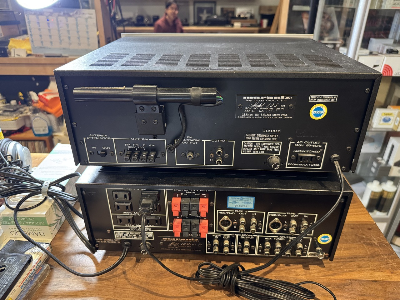 Marantz Stack - Model 1250 Integrated Amplifier and Model 125