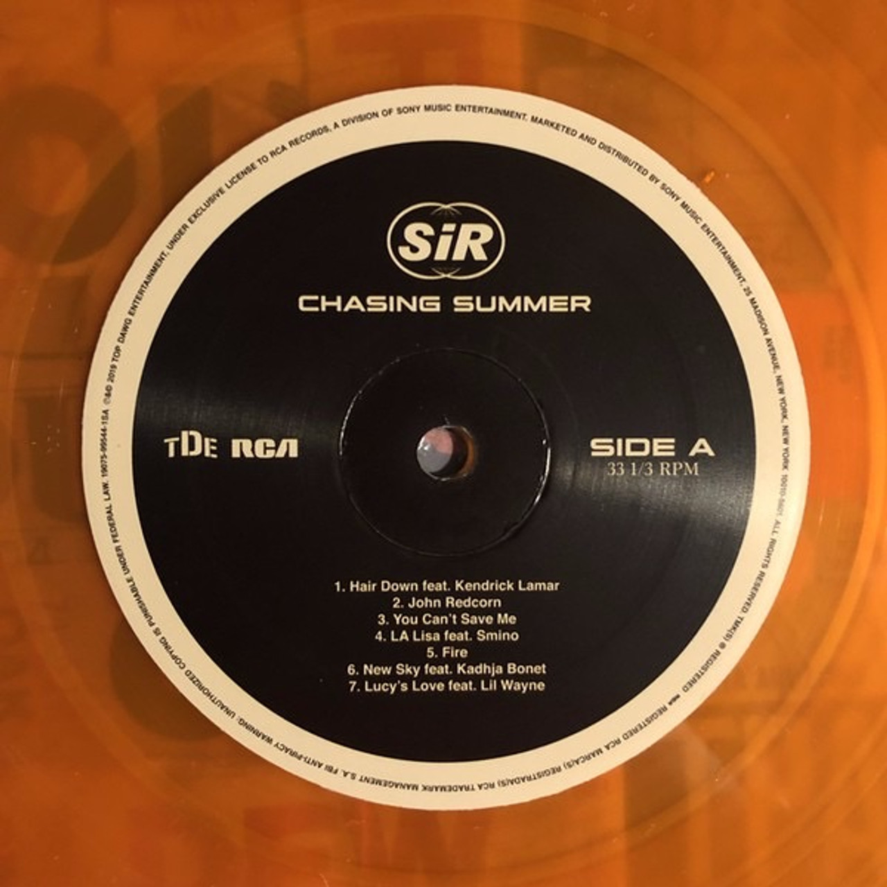 SiR - Chasing Summer (Limited Edition Translucent Orange) - The