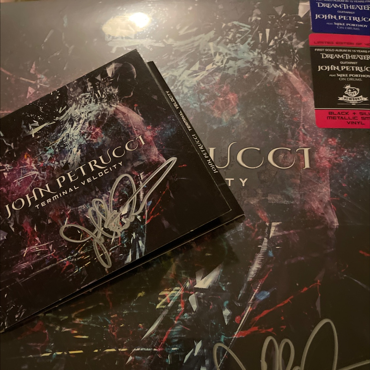 JOHN PETRUCCI TERMINAL VELOCITY サイン入り John Petrucci Terminal Velocity Lp サイン付き 洋楽