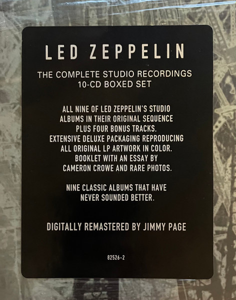 Led Zeppelin - The Complete Studio Recordings 10 CD Boxset (1993