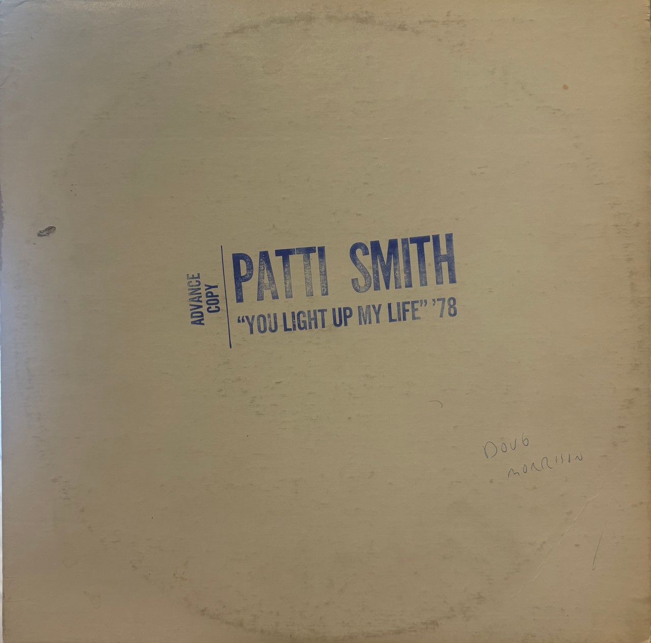 洋楽 PATTI SMITH LP YOU LIGHT UP MY LIFE 78 Patti Smith You Light up my Life '78 | eBay
