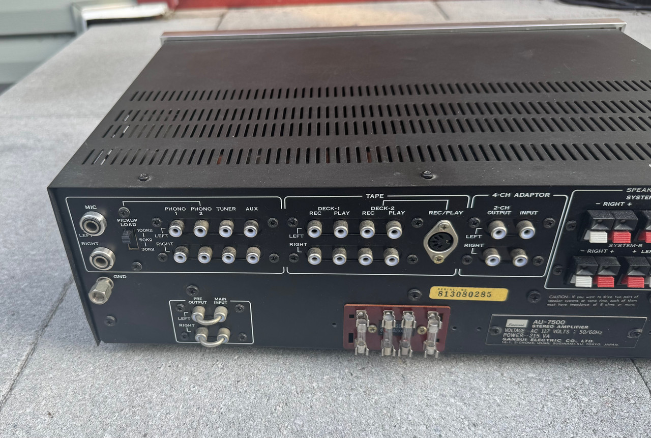 Sansui AU-7500 Integrated Amplifier -Serviced - The Record Centre