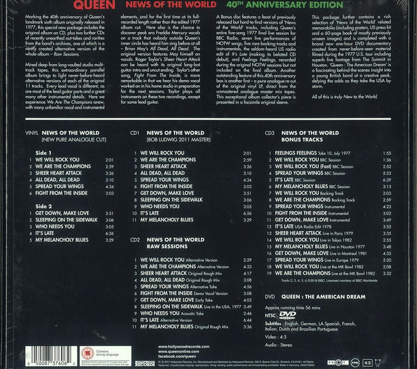 Queen - News of the World 40th Anniversary Boxset NM / NM - The