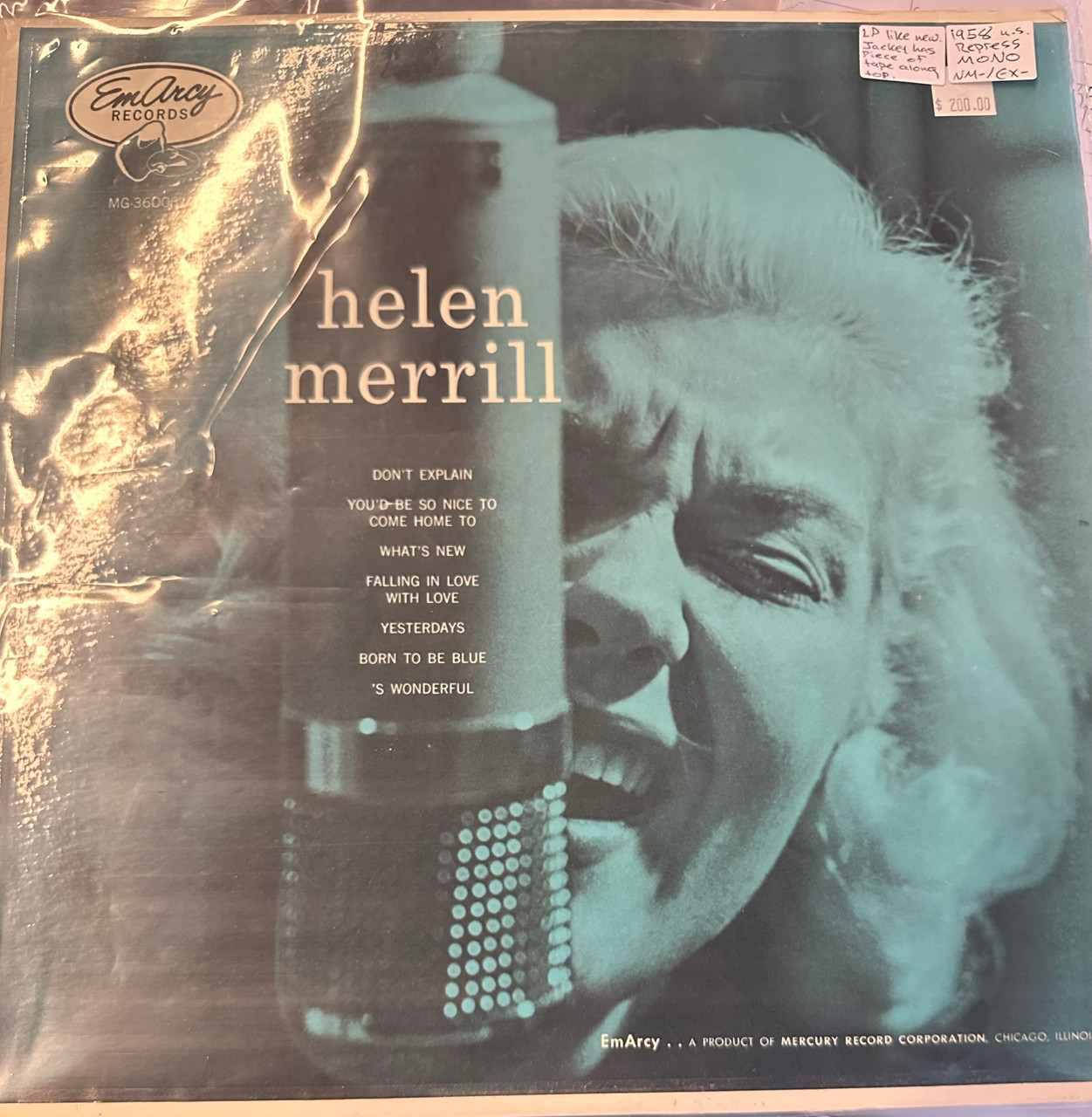 Helen Merrill - Helen Merrill (1958 US Repress, MONO, NM-/EX
