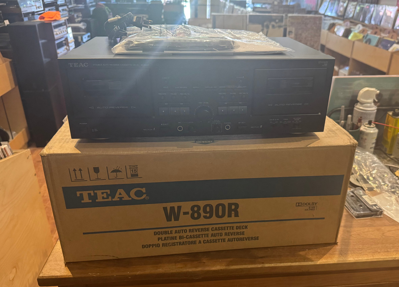 Teac W-890R Double Cassette Deck Is New in Box - The Record Centre