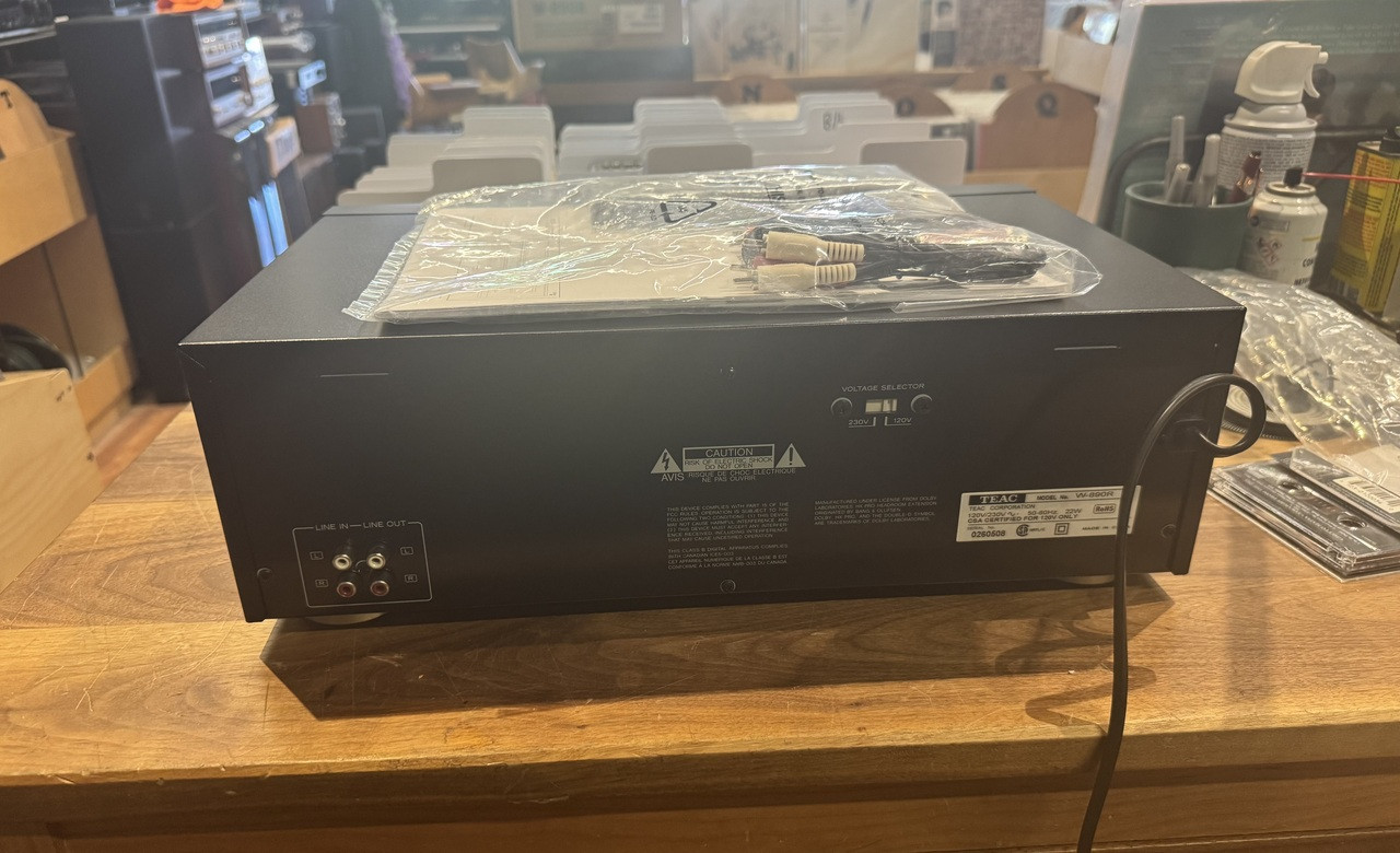 Teac W-890R Double Cassette Deck Is New in Box - The Record Centre