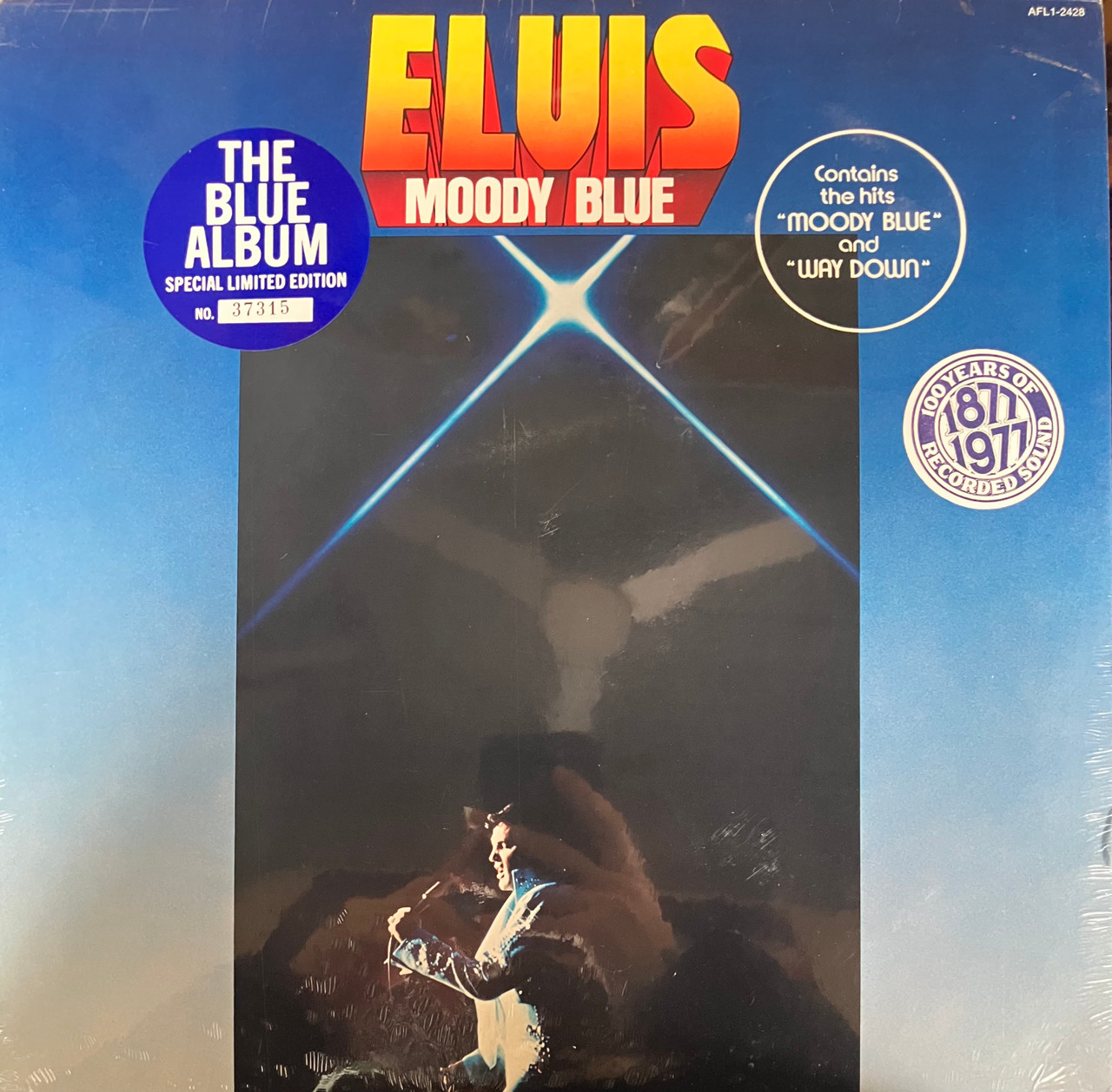 Elvis Presley - Moody Blue (SEALED) (1977, CAN) - Blue Vinyl