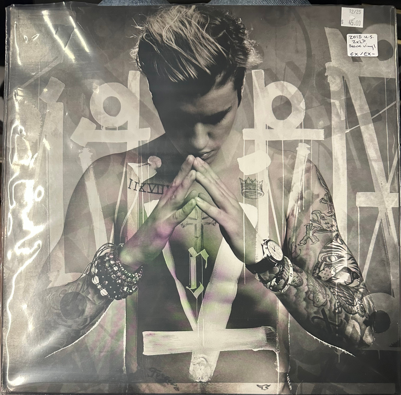 Justin Bieber -Purpose (2015 US, 2xLP Black Vinyl, EX/EX-) - The