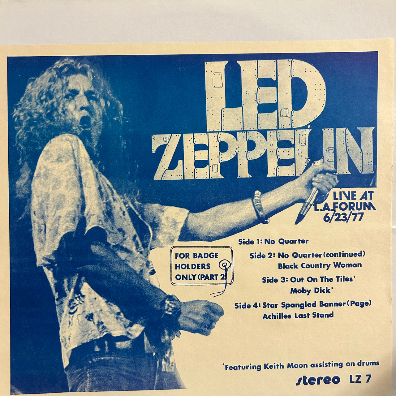 Led Zeppelin - For Badge Holders Only: Part 2 (VG+/EX) - The