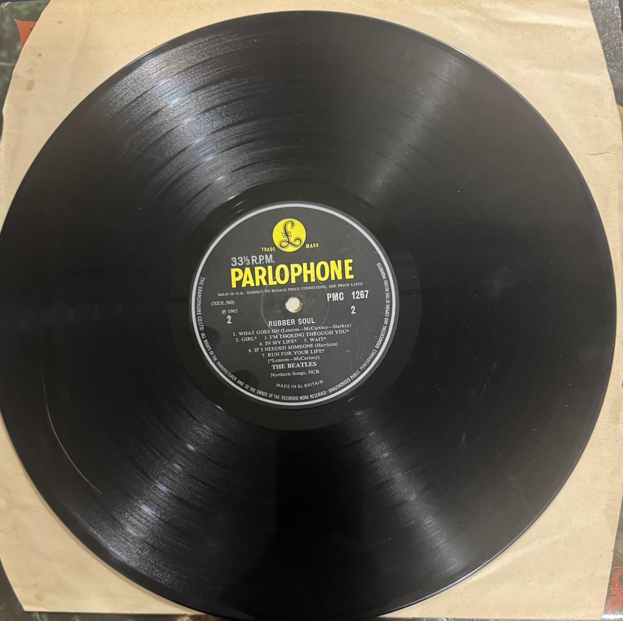 The Beatles - Rubber Soul (1965 UK Mono 2nd Pressing VG+/VG) - The