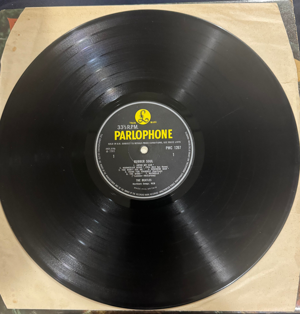 The Beatles - Rubber Soul (1965 UK Mono 2nd Pressing VG+/VG) - The