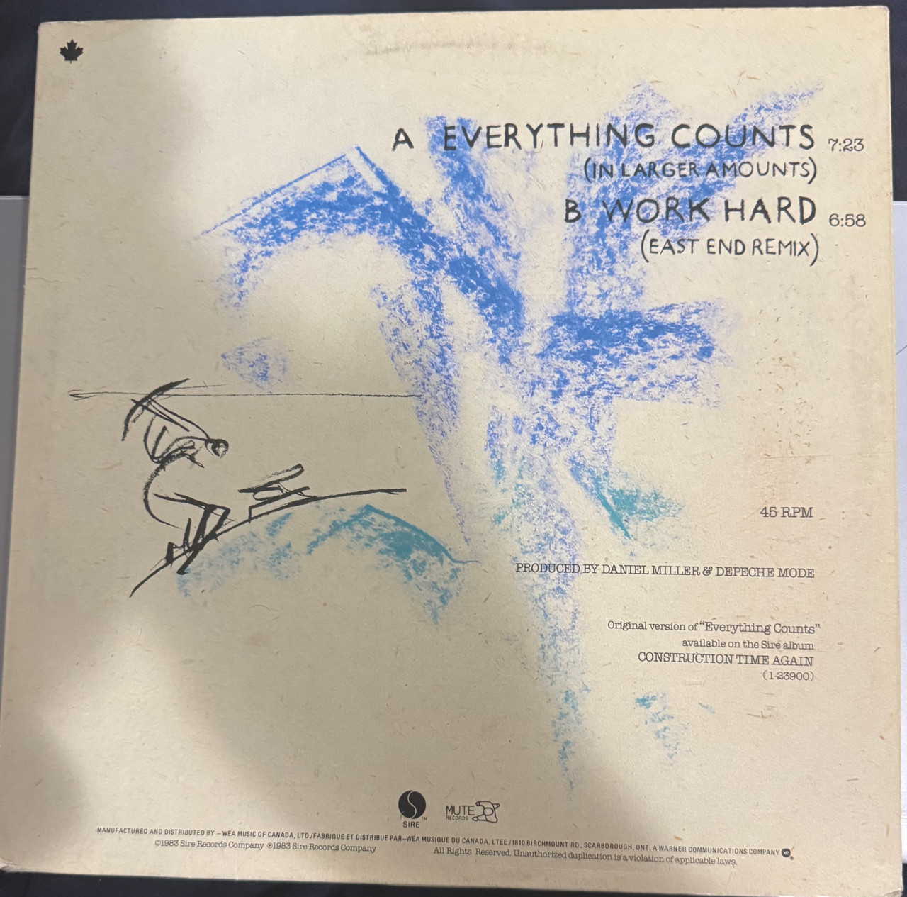 Everything Counts Depeche Mode - Everything Counts (1983 Canadian 12” VG+/VG) - The ...