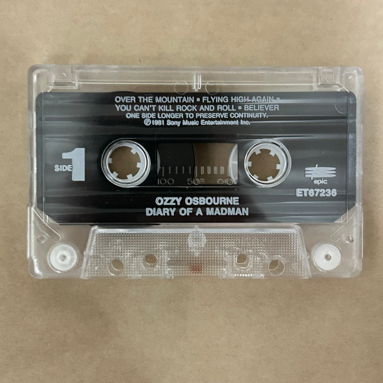 Ozzy Osbourne - Diary Of A Madman CASSETTE (1995, NM/NM) - The