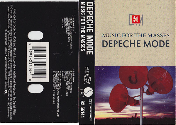 Depeche Mode - Music for the Masses (1987 Cassette NM/EX) - The