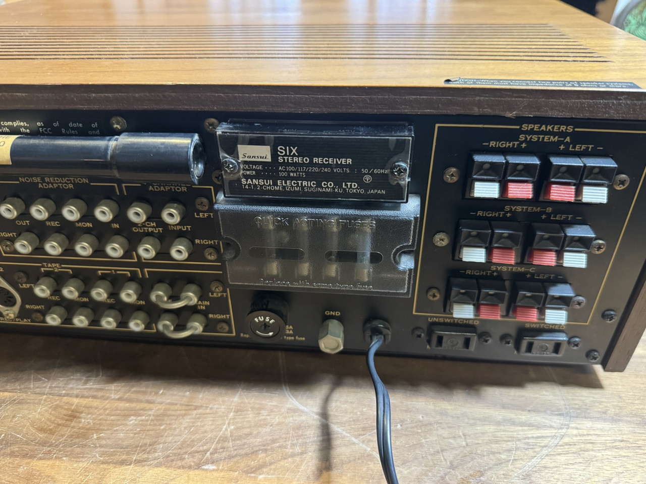 Sansui Six サンスイ ステレオレシーバー ビンテージ オーディオ Sansui Six Receiver 1972 incredible condition - Upgraded Phono/Aux