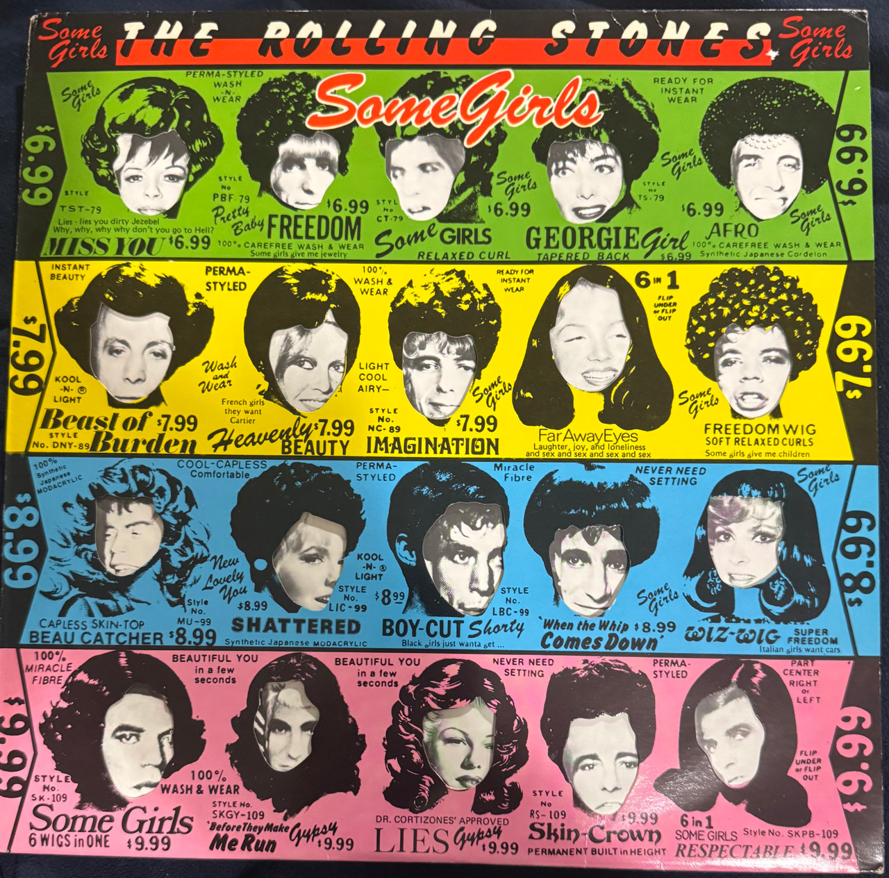 The Rolling Stones - Some Girls (1978 Holland Orange Vinyl Die Cut