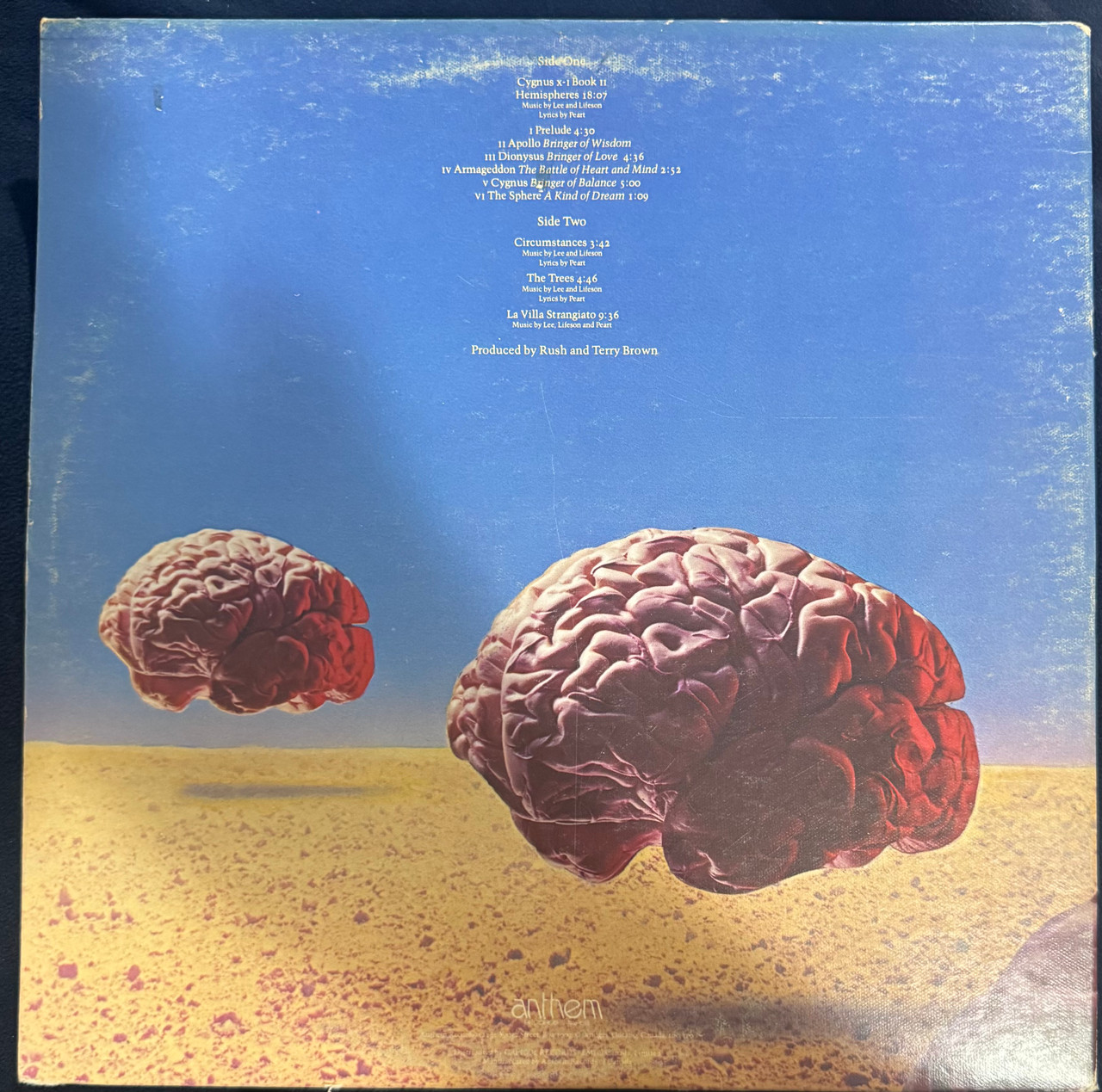 Rush - Hemispheres (1978 Red Vinyl see description) - The Record