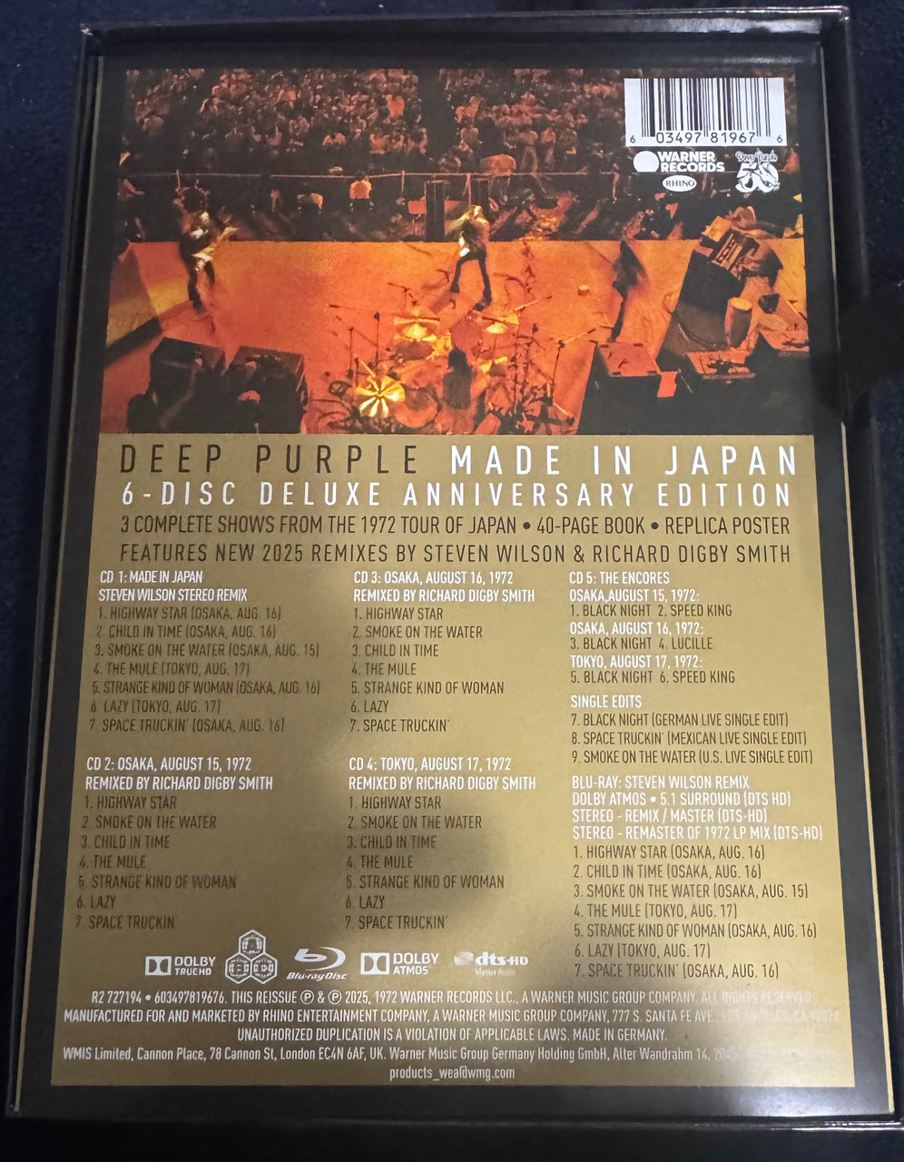 Deep Purple- Made in Japan (2025 Germany 5CD/DVD Deluxe