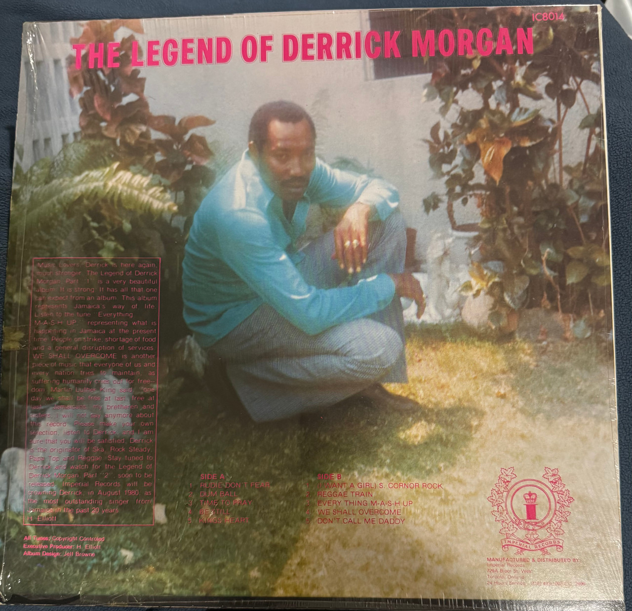 The Legend of Derrick Morgan (1980 EX/EX) - The Record Centre