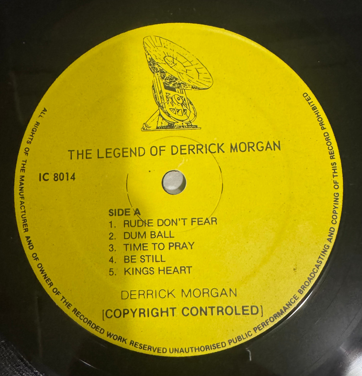 The Legend of Derrick Morgan (1980 EX/EX) - The Record Centre