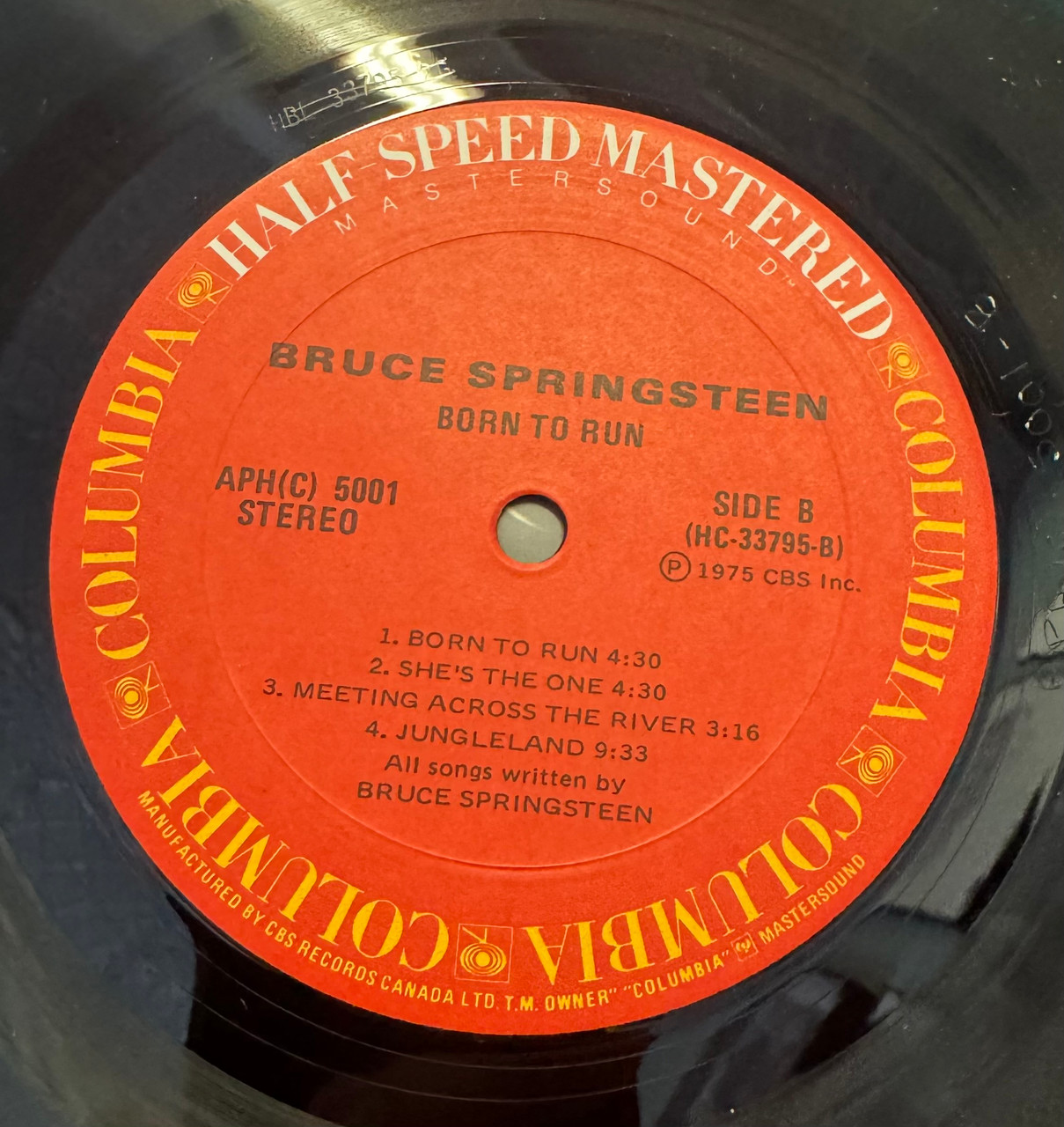 ◾️究極高音質ハーフスピードマスター盤◾️BRUCE SPRINGSTEEN / ブ Bruce Springsteen - Born to Run CBS Mastersound Half Speed Master