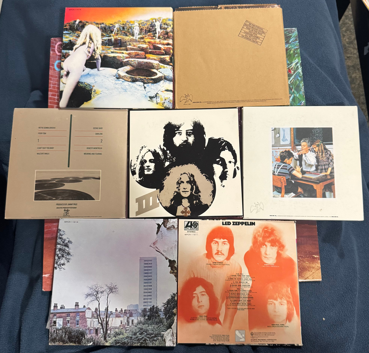 2003 Japan LP replica CDs of the LED Zeppelin Catalogue -All 7 of