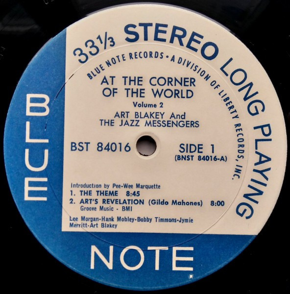 Art Blakey & The Jazz Messengers – At The Jazz Corner Of The World