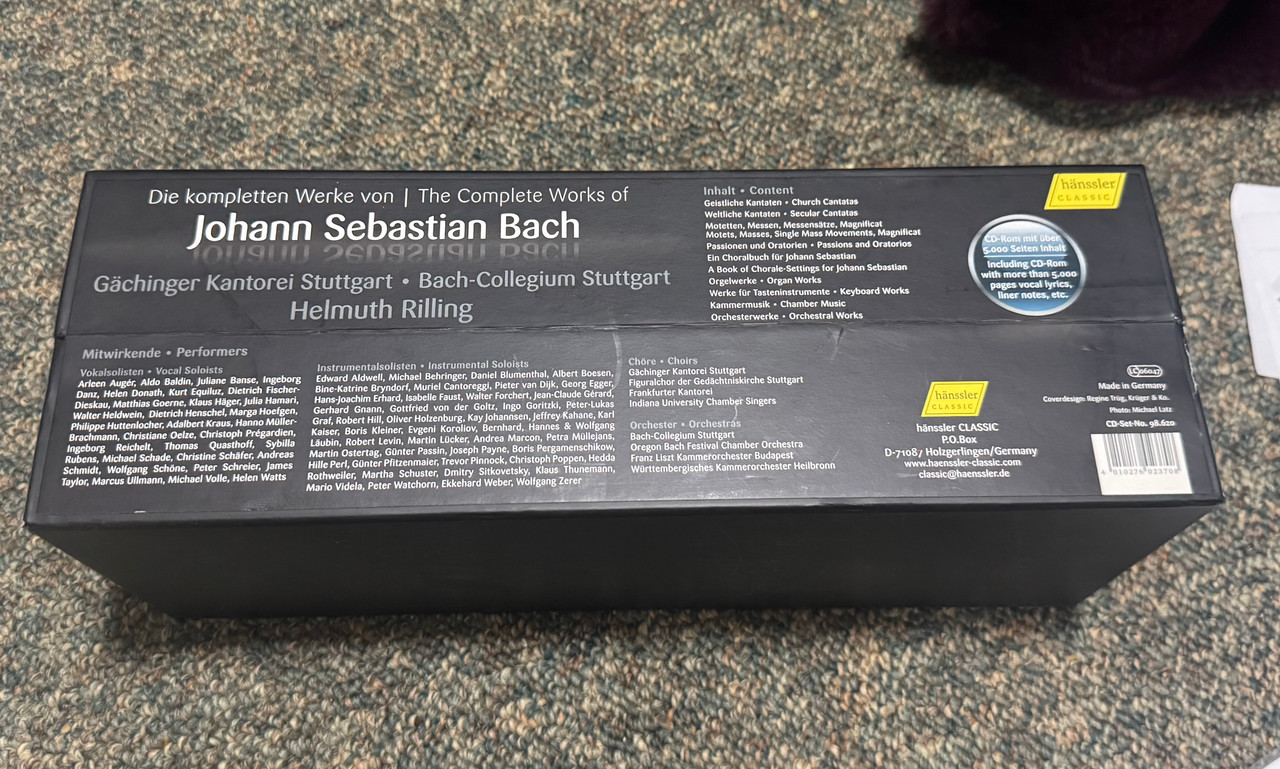 Johann Sebastien Bach 172 CD Boxset - The Record Centre