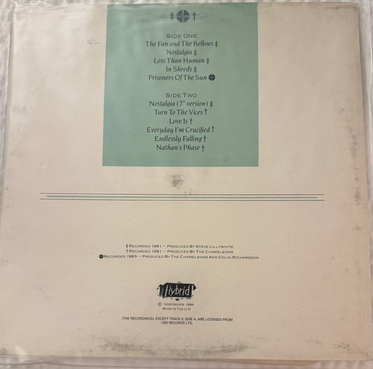 The Chameleons - The Fan and the Bellows (A Collection of Classic