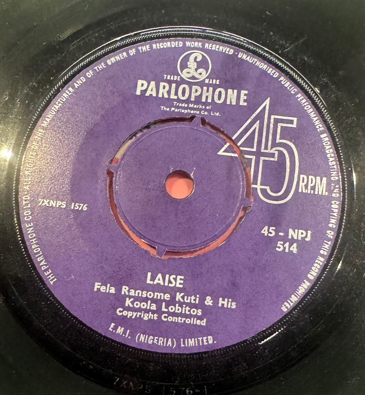 Fela Ransome Kuti & His Koola Lobitos (Rare Nigerian 7” in Fela