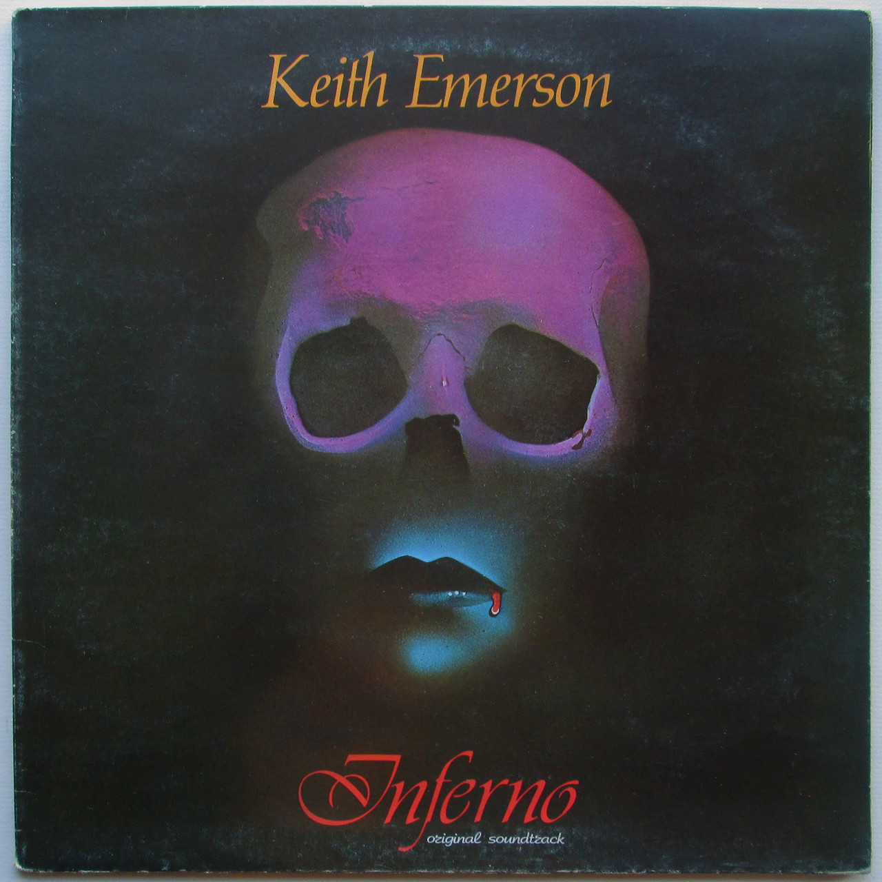 Autocollant Vintage Keith Emerson - B.O. Film Inferno (Années 80) - Timbre Original