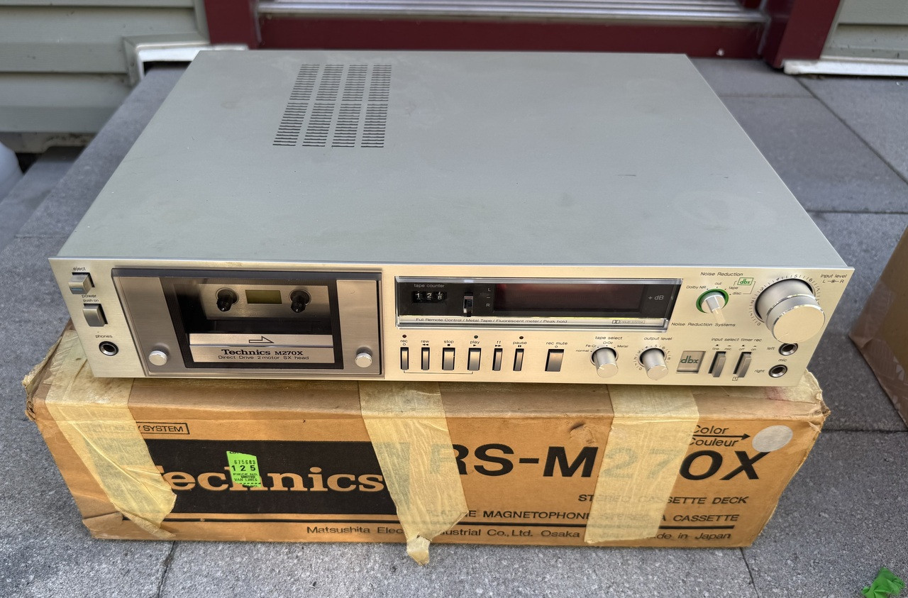 Technics Tapedeck - Model RS - M270X - Serviced works beautifully