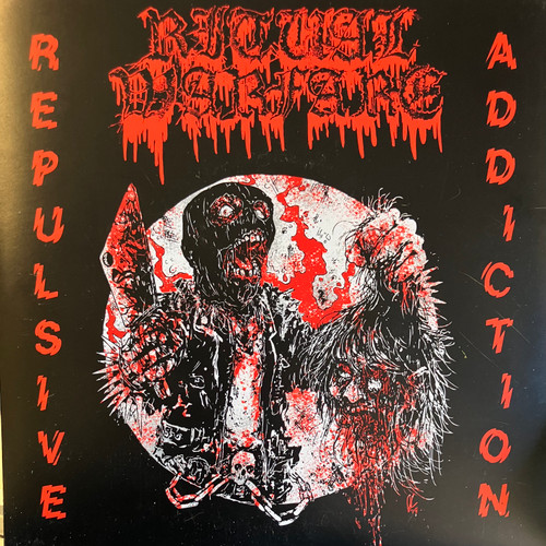 Ritual Warfare - Repulsive Addiction (NM-/NM-) (2021, CAN, 7” Single) - Red Vinyl