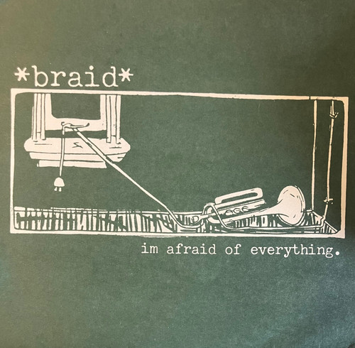 Braid - I'm Afraid Of Everything (EX/EX) (1996, US, 7” Single) - Black Vinyl