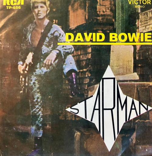 David Bowie - Starman (EX-/VG+) (1978, Reissue, Portugal, 7” Single)