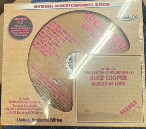Alice Cooper - Muscle of Love (2015 SEALED CD/SACD Audio Fidelity 24kt Gold Mint) 